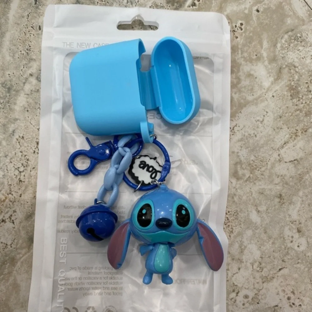 Lil Stitch Apple AirPods Keychain Silicone Cover